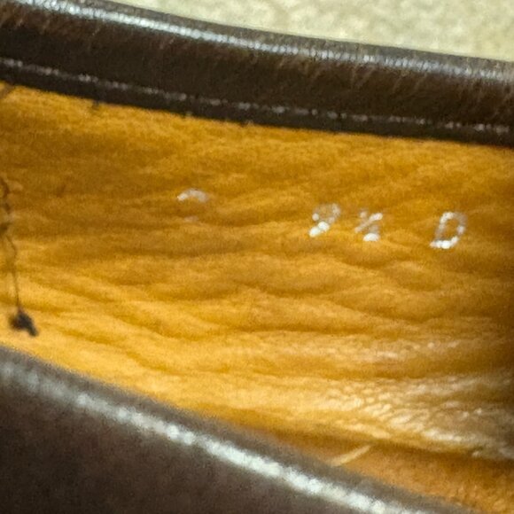 Authentic Gucci Mens Brown Leather Horsebit Loafers Size 9.5 D Made In Italy - Picture 7 of 16